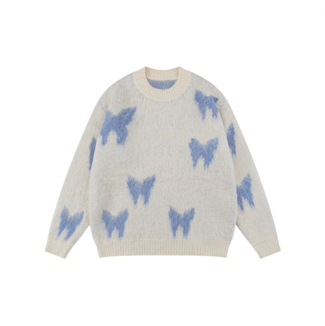 NB Butterfly Jacquard Sweater