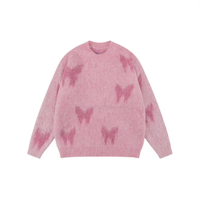 NB Butterfly Jacquard Sweater