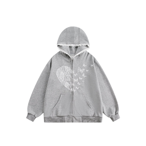 NB Lace Heart Butterfly Hoodie