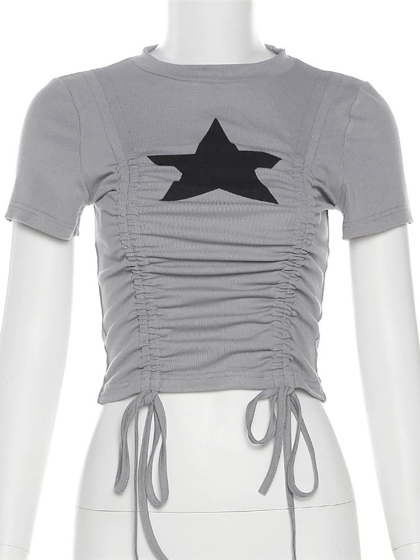 NB Slim-fitting Star Crop Top