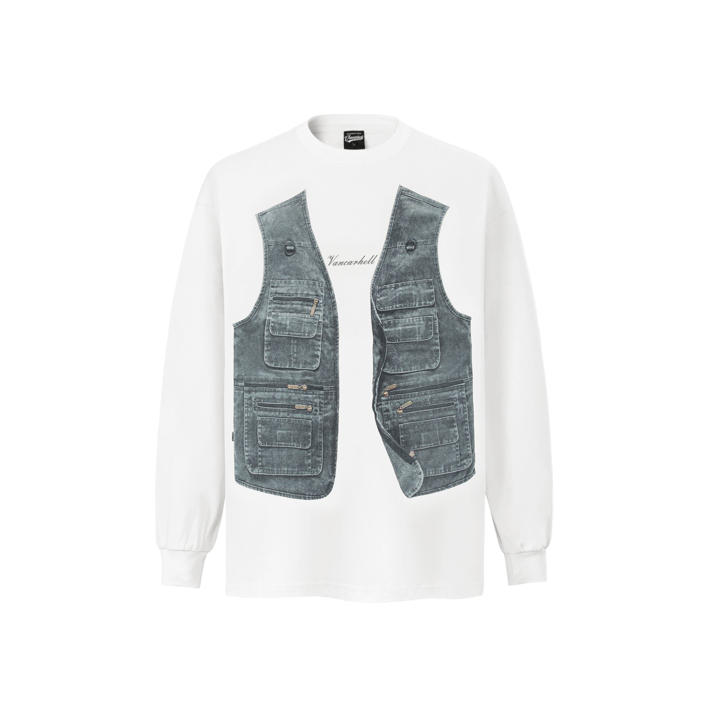 NB Denim Vest Sweater