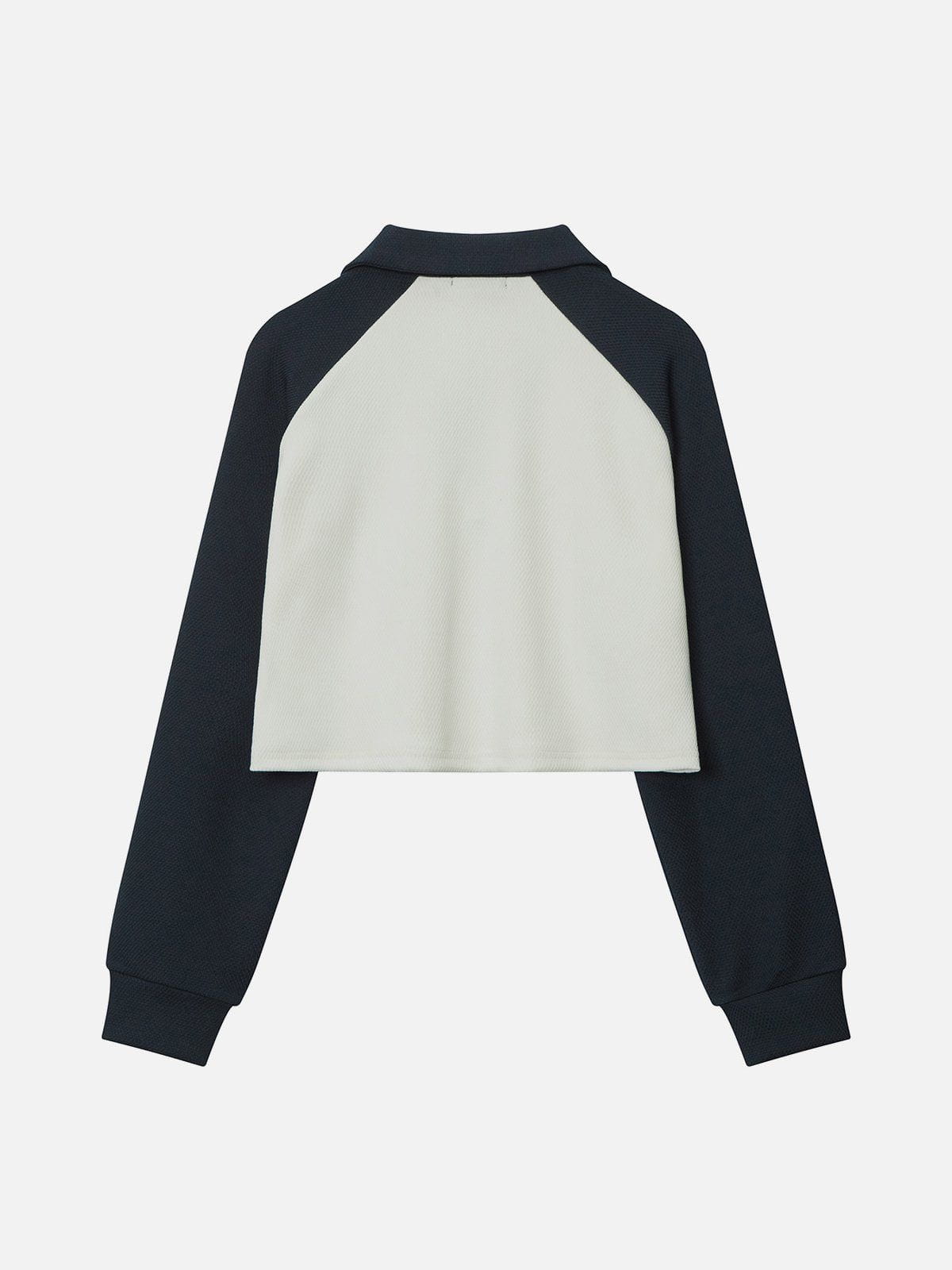 NB Blocking V-Neck Sweatshirt