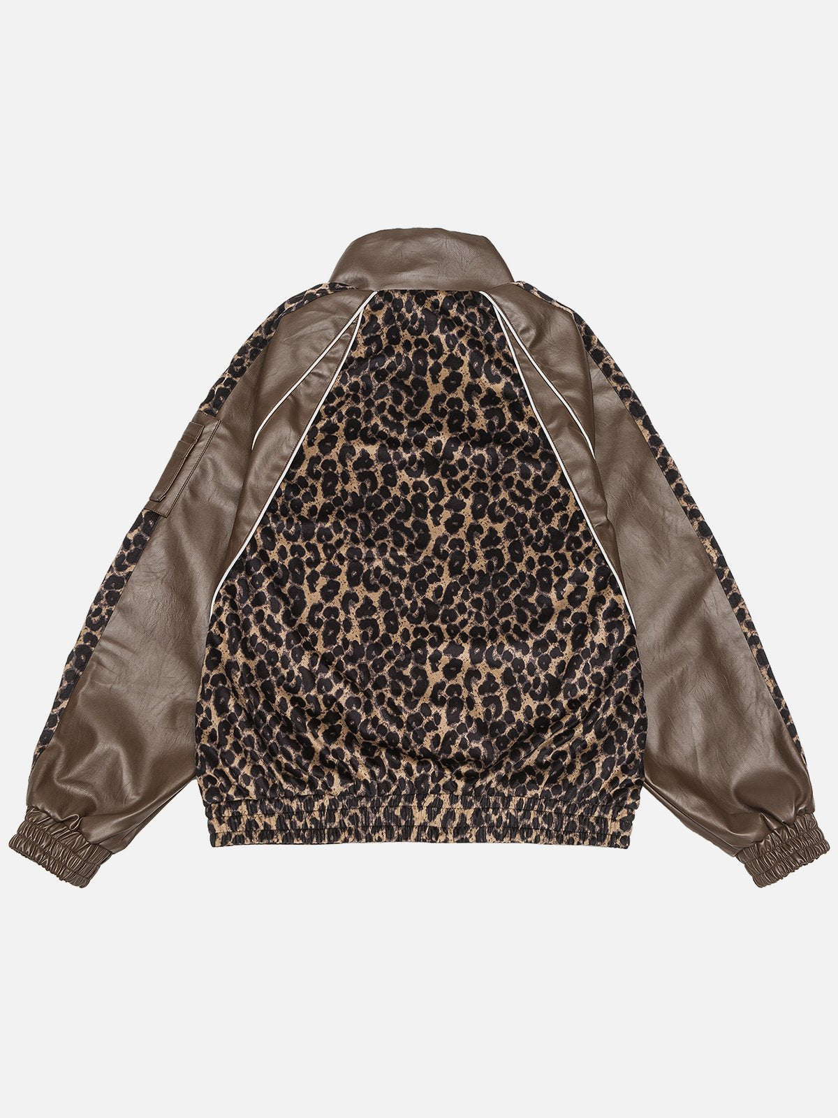 NB Leopard Faux Leather Jacket