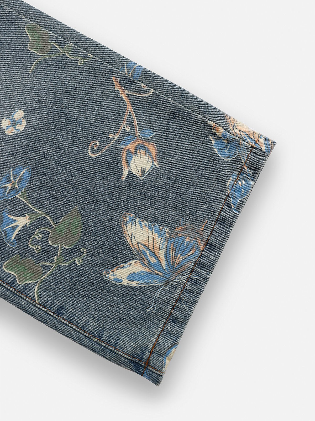 NB Plant Flower Print Jeans