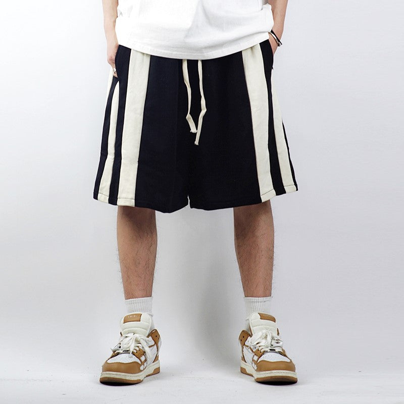 NB Stripe Drawstring Sweat Shorts