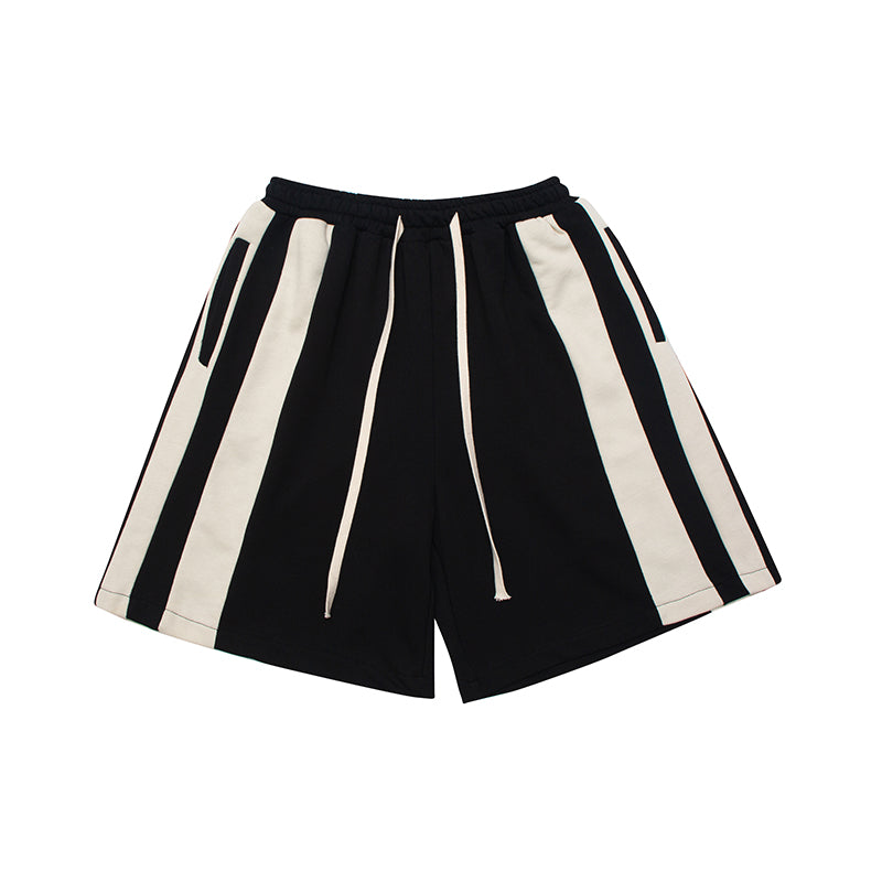 NB Stripe Drawstring Sweat Shorts