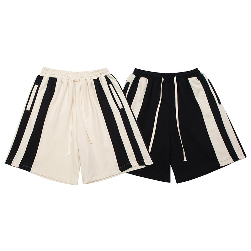 NB Stripe Drawstring Sweat Shorts