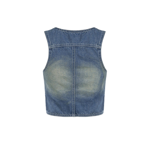 NB Washed V-Neck Vest